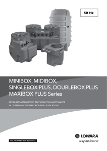 Lowara MiniBox Single Box Double Box Plus Technical Data