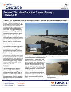 Geotube® Shoreline Protection Prevents Damage To NASA Site