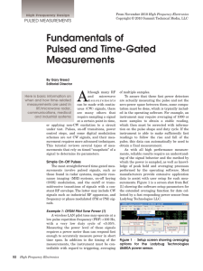 Fundamentals of Pulsed and Time