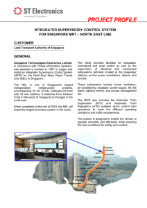 Integrated Supervisory Control System for Singapore MRT North