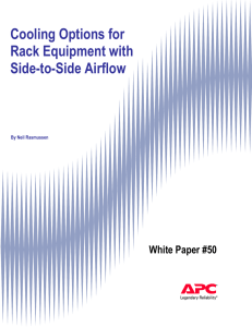 Cooling Solutions for Rack Equipment with Side-to