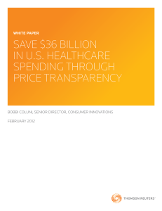 save $36 billion in us healthcare spending through price transparency