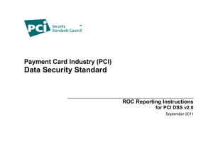 ROC Reporting Instructions - PCI Security Standards Council