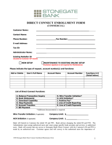 direct connect enrollment form