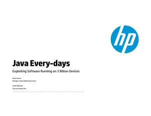 Java Every-Days: Exploiting Software Running on 3 Billion Devices