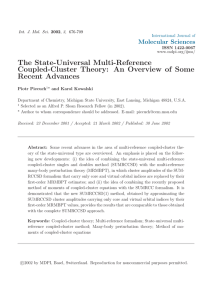 The State-Universal Multi-Reference Coupled-Cluster
