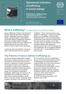 Operational indicators of trafficking in human beings