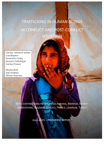 trafficking in human beings in conflict and post