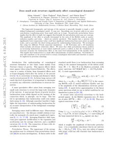 Does small scale structure significantly affect