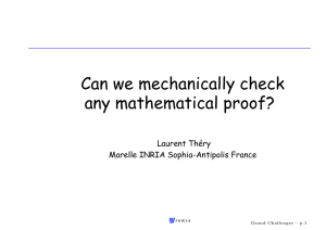 Can we mechanically check any mathematical proof?