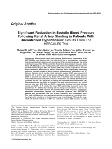 Significant reduction in systolic blood pressure following