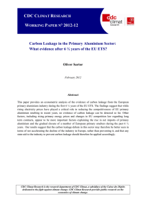 What Evidence of Carbon Leakage in the EU OS FINAL