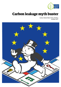 Carbon leakage myth buster
