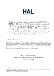 Influence of gate leakage current on AlGaN/GaN HEMTs evidenced