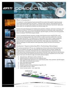 Conductus® Superconducting Wire Technology Advantages