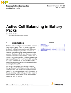 Active Cell Balancing in Battery Packs The life of a rechargeable