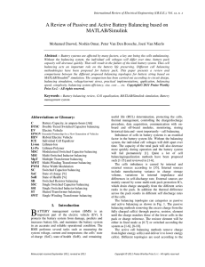 A Review of Passive and Active Battery Balancing based