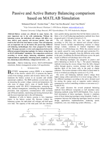 Passive and Active Battery Balancing comparison based on