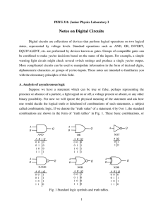 Notes on Digital Circuits