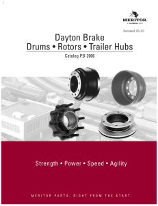 Dayton Brake Drums • Rotors • Trailer Hubs