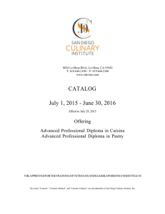 CATALOG July 1, 2015 - June 30, 2016