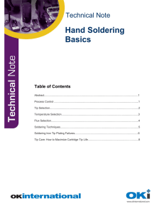 Hand Soldering Basics - Techni-Tool