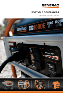 PORTABLE GENERATORS - Warshauer Electric Supply