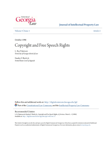 Copyright and Free Speech Rights