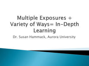 Multiple Exposures + Variety of Ways= In-Depth