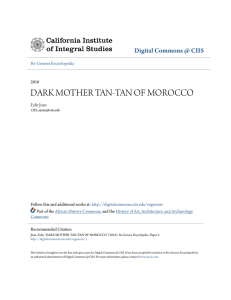 DARK MOTHER TAN-TAN OF MOROCCO