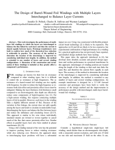 The Design of Barrel-Wound Foil Windings with Multiple Layers