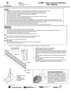 IIS00162-LCOMN Strip Luminaire