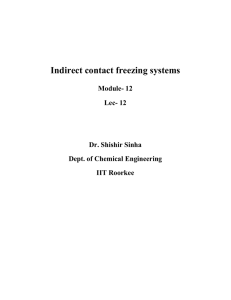 Indirect contact freezing systems