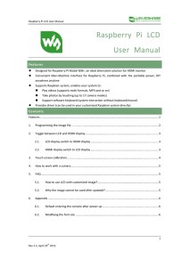 Raspberry Pi LCD User Manual