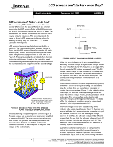 AN1208: LCD screens don`t flicker - or do they