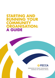 Starting and running your community organisation: a guide