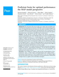 Proficient brain for optimal performance: the MAP model