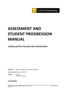 Assessment and Student Progression Manual