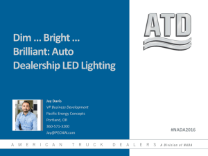 Dim … Bright … Brilliant: Auto Dealership LED Lighting