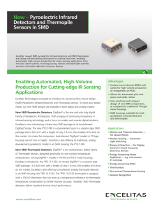 New – Pyroelectric Infrared Detectors and Thermopile Sensors in SMD