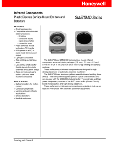 SME/SMD Series Plastic Discrete Surface Mount Emitters and