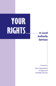 Your Rights in Local Authority Services