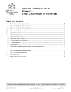 Local Government in Minnesota