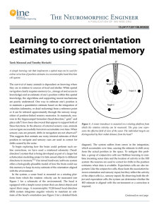 Learning to correct orientation estimates using spatial memory