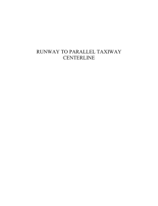 RUNWAY TO PARALLEL TAXIWAY CENTERLINE