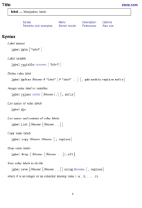 label - Stata