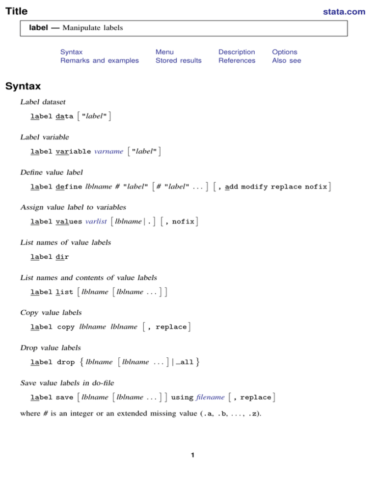 label-stata