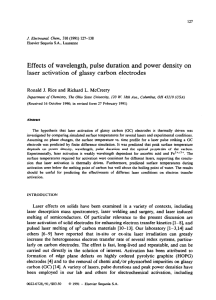 Effects of wavelength, pulse duration and power density on laser