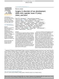 Surgery in disorders of sex development (DSD) with a gender issue