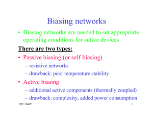 Biasing networks - University of San Diego